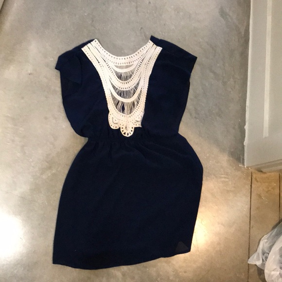 Navy Blue Dress - Picture 2 of 4